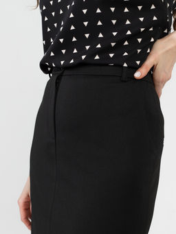 юбка миди прямого силуэта на притачном поясе со шлевками - Трика фото 6