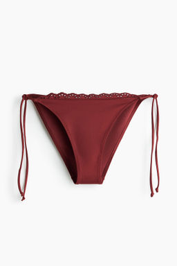Braga de bikini cheeky con tiras de anudar