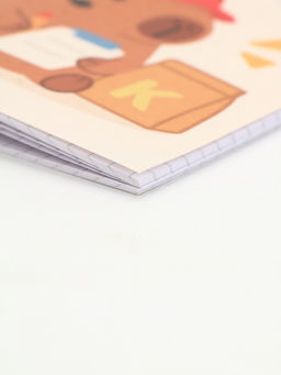 Цена за 4 шт. Блокнот А6, 32 л на скрепке, в клетку Капи мил - Artfox фото 3