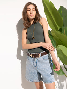 VILATTE / Джинсовые шорты с эластаном  фото 5