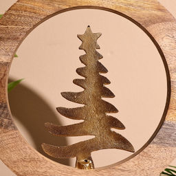 Сувенир интерьерный в деревянном кольце Ель, 30?8?33 см