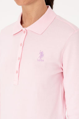 Kad_n Pembe Basic Polo Yaka Sweatsh_rt - U.s. polo assn фото 7