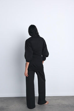 INTERLOCK KNIT TROUSERS WITH VENTS - Zara фото 4