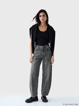 Balloon Fit Kad?n Jean Pantolon