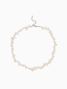 Ожерелье из камня, 45 см, белое