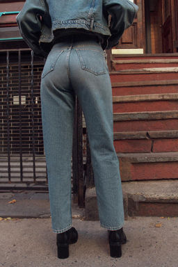 TRF MOM FIT HIGH-WAIST JEANS - Zara фото 34