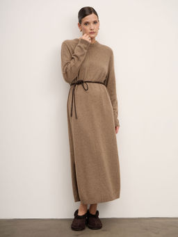 Платье из кашемира 13210 капучино