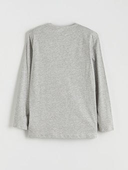 Bask?l? Erkek ?ocuk Pijama Tak?m?