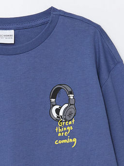 Bask?l? Erkek ?ocuk Pijama Tak?m? - Waikiki фото 3