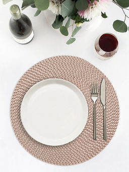 Салфетка сервировочная D38, 1 штука бежевый полипропилен