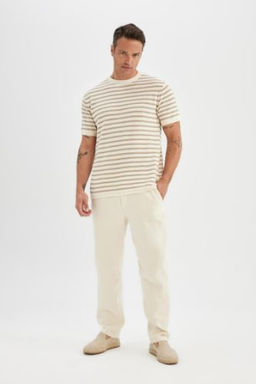 Yazl?k Jogger Pantolon Relax Fit Rahat Kesim Pamuklu Duz Paca