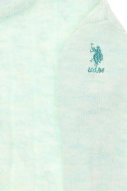 Свитер водно-зеленого цвета для девочек Неожиданная скидка в корзине - U.s. polo assn фото 6