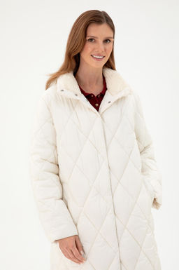 Женское кремовое пальто - U.s. polo assn фото 3