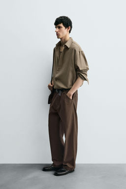 COTTON BLEND TEXTURED SHIRT - Zara фото 4