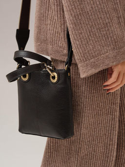 Сумка кожаная кросс-боди Deboro 30347 темно-коричневый