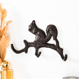 Крючки декоративные чугун «Белочка», 21×12×3 см