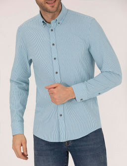 Aqua Slim Fit Uzun Kollu G_mlek