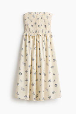 Vestido bandeau con cuerpo nido de abeja - H&m фото 4