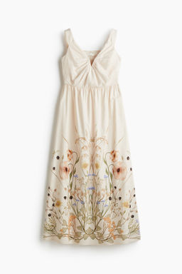 Vestido en mezcla de lino
