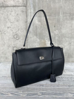 Женская кожаная сумка-портфель 8399-3 Черный