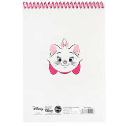 Блокнот А5, на гребне, 40 листов, Коты аристократы - Disney фото 6