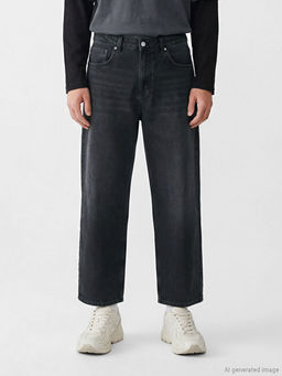 Wideleg Erkek Jean Pantolon