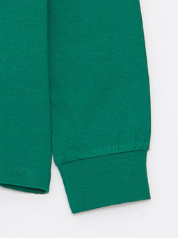 Bisiklet Yaka Bask?l? Uzun Kollu Erkek ?ocuk Ti??rt - Waikiki фото 3