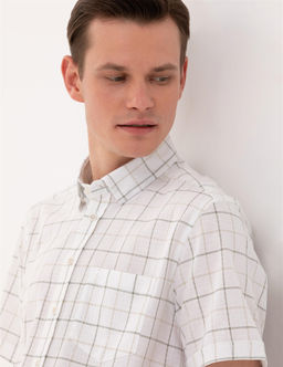 Haki Regular Fit K_sa Kollu G_mlek - Pierre cardin фото 2