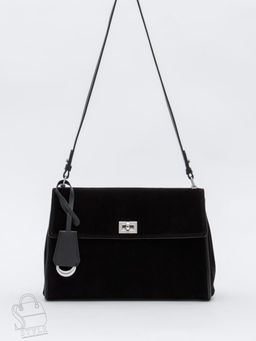 Сумка женская кожаная 5103-1X black Polina&Eiterou