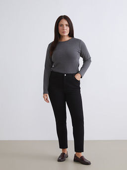 Slim Mom Kad?n Jean Pantolon