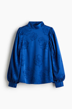 Blusa en tejido jacquard