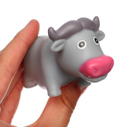 Набор резиновых игрушек для ванны Мыльница: Коровка, 15 см, с пищалкой, 4шт, Крошка Я  фото 6