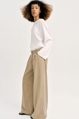 JEANS Z1975 WIDE LEG TIRO ALTO PINZAS / Arena - Zara фото 5