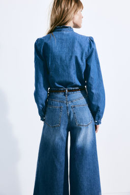 Blusa denim con volantes - H&m фото 4