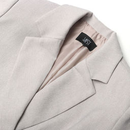 Пиджак женский двубортный MIST plus-size, размер 52, бежевый