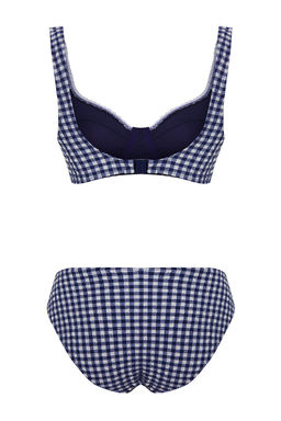 TRENDYOLMILLA Potikare Desenli Balkonet Serit Detayl? Dokulu Regular Bikini Tak?m? TBESS25BT00003  фото 8