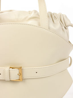 LACCOMA сумка АМ2420-молочный натуральная кожа фото 3