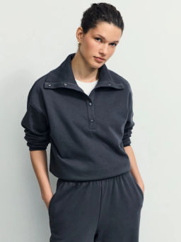 Толстовка с воротником прямого кроя / Zarina фото 2