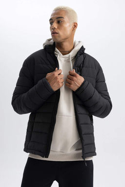 Водоотталкивающая куртка-пуховик приталенного кроя DeFactoFit  фото 5