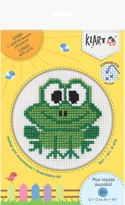 Klart набор для детского творчества 8-478 Детские истории. Лягушка 12 х 12 см  фото 3