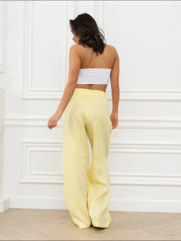 Брюки женские Лён Бежевый - Modamica фото 18