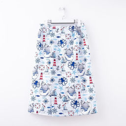 Полотенце банное Этель Капитан килт 75х144 см, вафля 200г/м2, 100% хл  фото 3