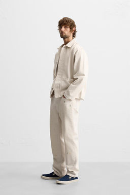 WASHED DENIM OVERSHIRT - Zara фото 4