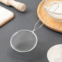 Цена за 5 шт. Сито для просеивания Доляна «Помощник», d=8.5 см, нержавеющая сталь