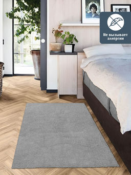 Коврик НАНОХЛОПОК SHAHINTEX 100х150 пепельный 05 S фото 3