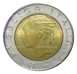 Монета 500 лир 1982 года Италия