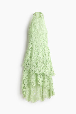 Vestido halter de encaje