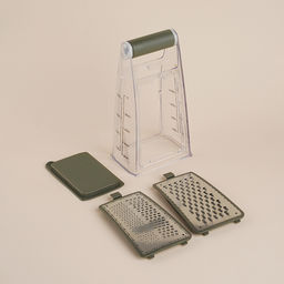 Тёрка двухсторонняя SL Home «Оливковая роща», 13.2×8.4×24.3 см, противоскользящее основание, оливковая