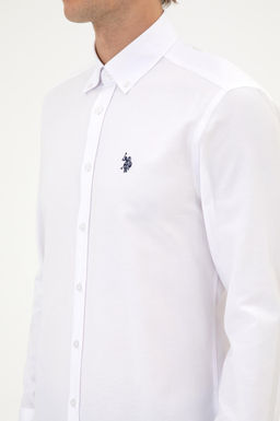 Erkek Beyaz Uzun Kollu Basic G_mlek Sepette S_rpriz _ndirim - U.s. polo assn фото 7