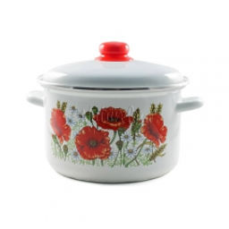 ЭМ_Кастрюля 3,0л ДЕКОР с обод арт Б1612/4, 01/18-Б1612/4 Магнитогорск